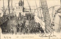 CPA Bateau L'inspection de l'amiral