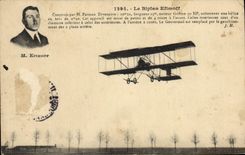 VINTAGE POSTCARD Plane Aviation Efimoff Biplane