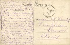 VINTAGE POSTCARD Avion Aviation Bleriot Monoplane controls by Aubrun