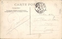 VINTAGE POSTCARD Plane Aviation the new triplane one of Mr. Henri Farman in full flight