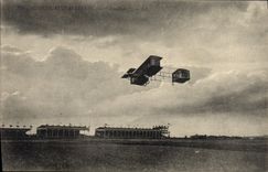 VINTAGE POSTCARD Plane Aviation Paulhan Contest