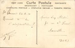 El aviador de Rougier de la aviación de Avion de la POSTAL de la VENDIMIA celebra a aviador