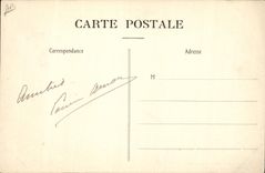 VINTAGE POSTCARD Plane Aviation Aerodrome of Vidart Champagne in full flight on Deperdussin monoplane