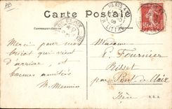 VINTAGE POSTCARD Plane Curtiss Aviation and of Street together in the airs