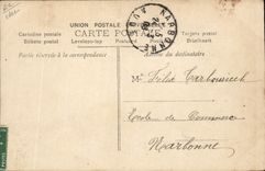 VINTAGE POSTCARD Automobile Me Marthe Regnier