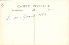 CARTE PHOTO Automobile Lourdes a Gavarnie 1928
