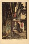 VINTAGE POSTCARD Illustrator Frankfurt amndt hand Nurnberger Hof