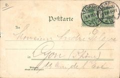 Establecimiento Bonorand Leipzig del ilustrador de la POSTAL de la VENDIMIA