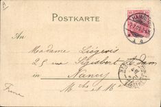 VINTAGE POSTCARD Illustrator Hotel of Hamburg Europe