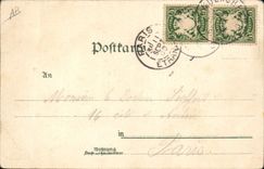 CPA Illustrateur Munchen Lowenbraukeller Saal