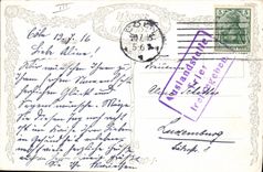 VINTAGE POSTCARD Illustrator In costume of Sunday Edward Adrian Dussek