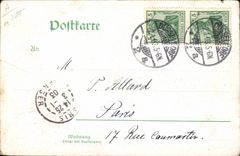 Barco de Kunst Austellung Düsseldorf del und de Gewerbe de la industria del ilustrador de la POSTAL de la VENDIMIA