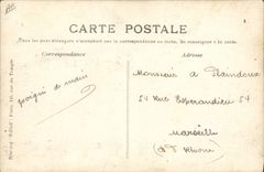 VENDIMIA POSTAL aviación zepelín dirigible libertad 27 de agosto de 1909