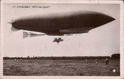 CPA Aviation Zeppelin Dirigeable Republique