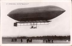 CPA Aviation Zeppelin Dirigeable Mixte Malecot