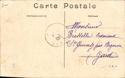 CPA Aviation Zeppelin Dirigeable Manoeuvres du Bourbonnais 1909 Le dirigeable Republique