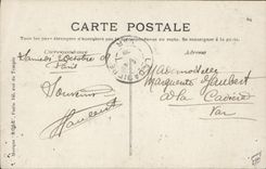 VINTAGE POSTCARD Aviation Zeppelin Airship the Republic 1908