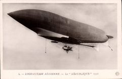 CPA Aviation Zeppelin Dirigeable le republique 1908