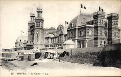 VINTAGE POSTCARD Dieppe the casino