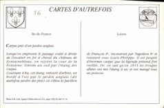 REPRO Palate of Fontainebleau the pond of carps