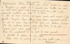 VINTAGE POSTCARD Fantasy Child Wheelbarrow Clover