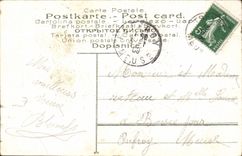 VINTAGE POSTCARD Automobile Fantasy Angel