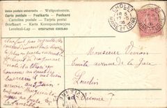 VINTAGE POSTCARD Fantasy Flower Swallow