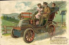 CPA Fantaisie Automobile Ange 