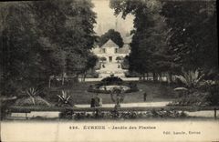 VINTAGE POSTCARD Evreux Botanical garden