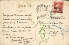 VINTAGE POSTCARD Evreux Botanical garden