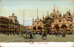 VINTAGE POSTCARD Venezia Piazza S Marco