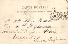 Perspectiva Argel de la POSTAL de la VENDIMIA del bulevar de la tranvía de la república