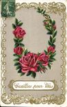 VINTAGE POSTCARD Gathered For You Flowers