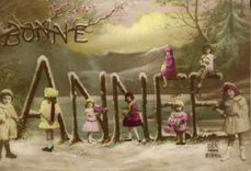 CPA Fantaisie Bonne annee