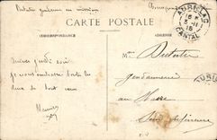 VINTAGE POSTCARD Route of Sansac has Saint Mamet Cascade of the cold brook