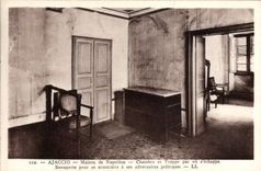 VINTAGE POSTCARD Ajaccio House of Napoleon Room