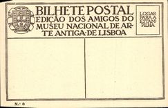 VINTAGE POSTCARD Nuno Goncalves Retrato C Infante d' Henrique