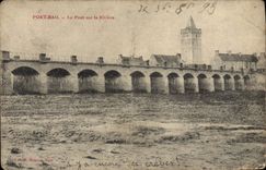 CPA Port Bail Le pont sur la riviere 