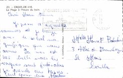 CPM Croix de Vie La plage a l'heure du bain