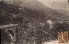 CPA Saint Sauveur Vue prise du pont Napoleon 