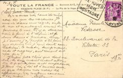 VINTAGE POSTCARD Hendaye the peak of Haya