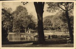Parque de Estrasburgo de la POSTAL de la VENDIMIA del naranjal el lago