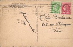 CPA Toulouse Clocher de la basilique Saint Sernin et porte Megeville