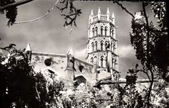 MODERN CARD Toulouse the City Pink Clocher De I' Ancien Brood Jacobins