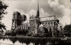 MODERN CARD Notre Dame de Paris the Apse And Southern part