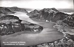 CPM Blick Vom Fronalpstock Auf Brunnen Vierwaldstattersee Und Zugersee