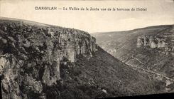 VINTAGE POSTCARD Dargilan the Valley Of Jonte Seen Of the Terrace De I' Hotel