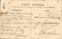 VINTAGE POSTCARD Bateau Scenes of the life has edge a merry Vive bomb the fleet