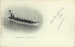 VINTAGE POSTCARD Boat Inspection n°4 Officers' lifeboat