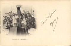 CPA Bateau Le pont du Massena 